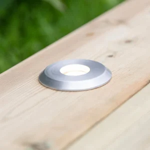 Sale Garden 24 Decklight, argent, lumière en haut, 0,8W Éclairage Extérieur Professionnel
