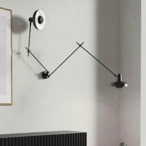 Sale Arigato applique 2 lampes 90cm noire Éclairage De Bureau