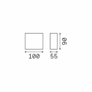 Best Ideal Lux applique d'extérieur LED Argo, blanc, 4.000 K, down Éclairage Extérieur Professionnel