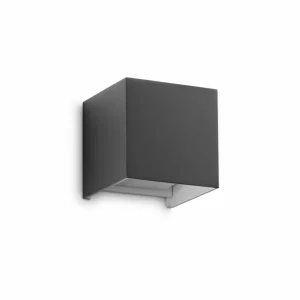 Shop Ideal Lux applique d'extérieur LED Atom anthracite, 10 cm, métal Éclairage Extérieur Professionnel
