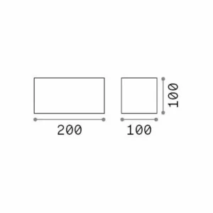 Hot Ideal Lux Applique d'extérieur LED Atom, blanc, 20 cm, métal Éclairage Extérieur Professionnel
