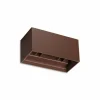 Cheap Ideal Lux applique d'extérieur LED Atom, marron, 20 cm, métal Éclairage Extérieur Professionnel