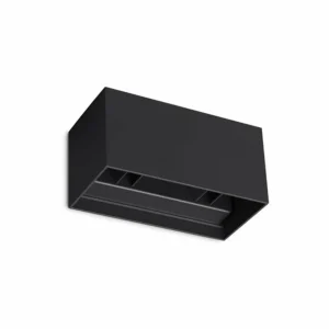 Best Sale Ideal Lux applique d'extérieur LED Atom, noir, 20 cm, métal Éclairage Extérieur Professionnel