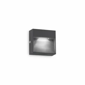 Sale Ideal Lux applique d'extérieur LED Dedra, anthracite, 10 x 10 cm Éclairage Extérieur Professionnel