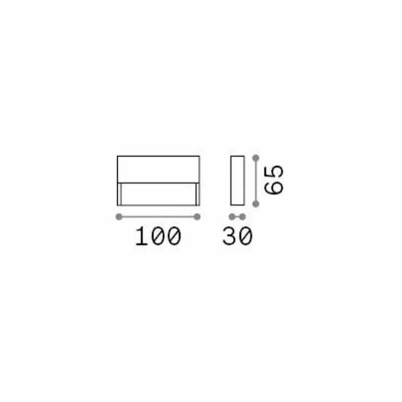 ideal_lux_applique_dextrieur_led_dedra_marron__x__cm_1.webp Best Ideal Lux applique d'extérieur LED Dedra, marron, 10 x 6,5 cm Éclairage Extérieur Professionnel