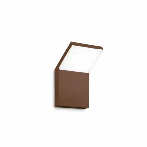 Best Sale Ideal Lux Applique d'extérieur LED Style brun café Alu 3.000 K Éclairage Extérieur Professionnel