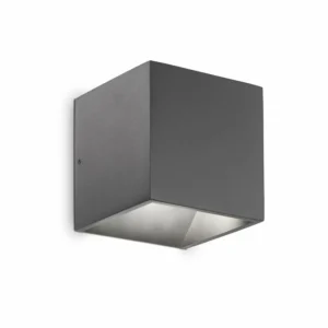 Shop Ideal Lux applique d'extérieur Rubik anthracite Alu 10 cm 4.000 K Éclairage Extérieur Professionnel