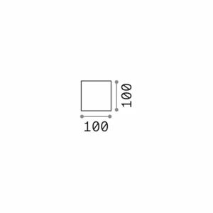 Shop Ideal Lux applique d'extérieur Rubik anthracite Alu 10 cm 4.000 K Éclairage Extérieur Professionnel