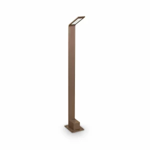 Best Ideal Lux Borne lumineuse LED Agos brun 3.000 K hauteur 80 cm Alu Éclairage Extérieur Professionnel