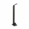 Clearance Ideal Lux Borne lumineuse LED Agos noir 3.000 K hauteur 60 cm Alu Éclairage Extérieur Professionnel