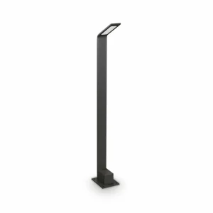 Outlet Ideal Lux Borne lumineuse LED Agos noir 4.000 K hauteur 80 cm Alu Éclairage Extérieur Professionnel