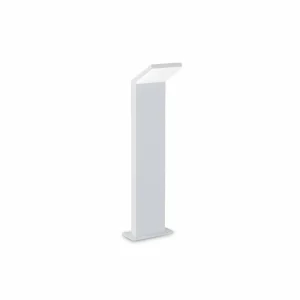 Online Ideal Lux Borne lumineuse LED Style blanc, hauteur 50 cm Alu 3.000 K Éclairage Extérieur Professionnel