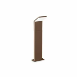 Flash Sale Ideal Lux Borne lumineuse LED Style brun Hauteur 50 cm Alu 3.000 K Éclairage Extérieur Professionnel
