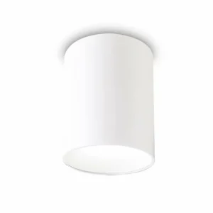 Best Sale Ideal Lux downlight LED Nitro Round blanc hauteur 14,2 cm métal Éclairage De Bureau