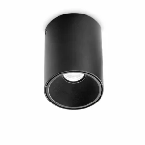 Flash Sale Ideal Lux downlight LED Nitro Round, noir, hauteur 14,2 cm Éclairage De Bureau