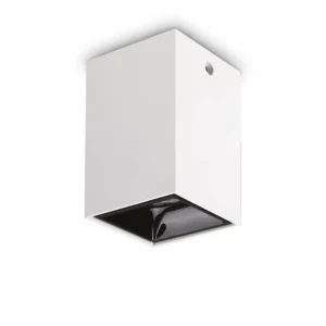 Hot Ideal Lux downlight LED Nitro Square blanc hauteur 12 cm, métal Éclairage De Bureau