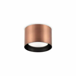 Fashion Ideal Lux Downlight Spike Round, couleur cuivre, aluminium, Ø 10 cm Éclairage De Bureau