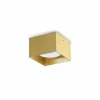 New Ideal Lux Downlight Spike Square, couleur laiton, aluminium, 10 cm Éclairage De Bureau