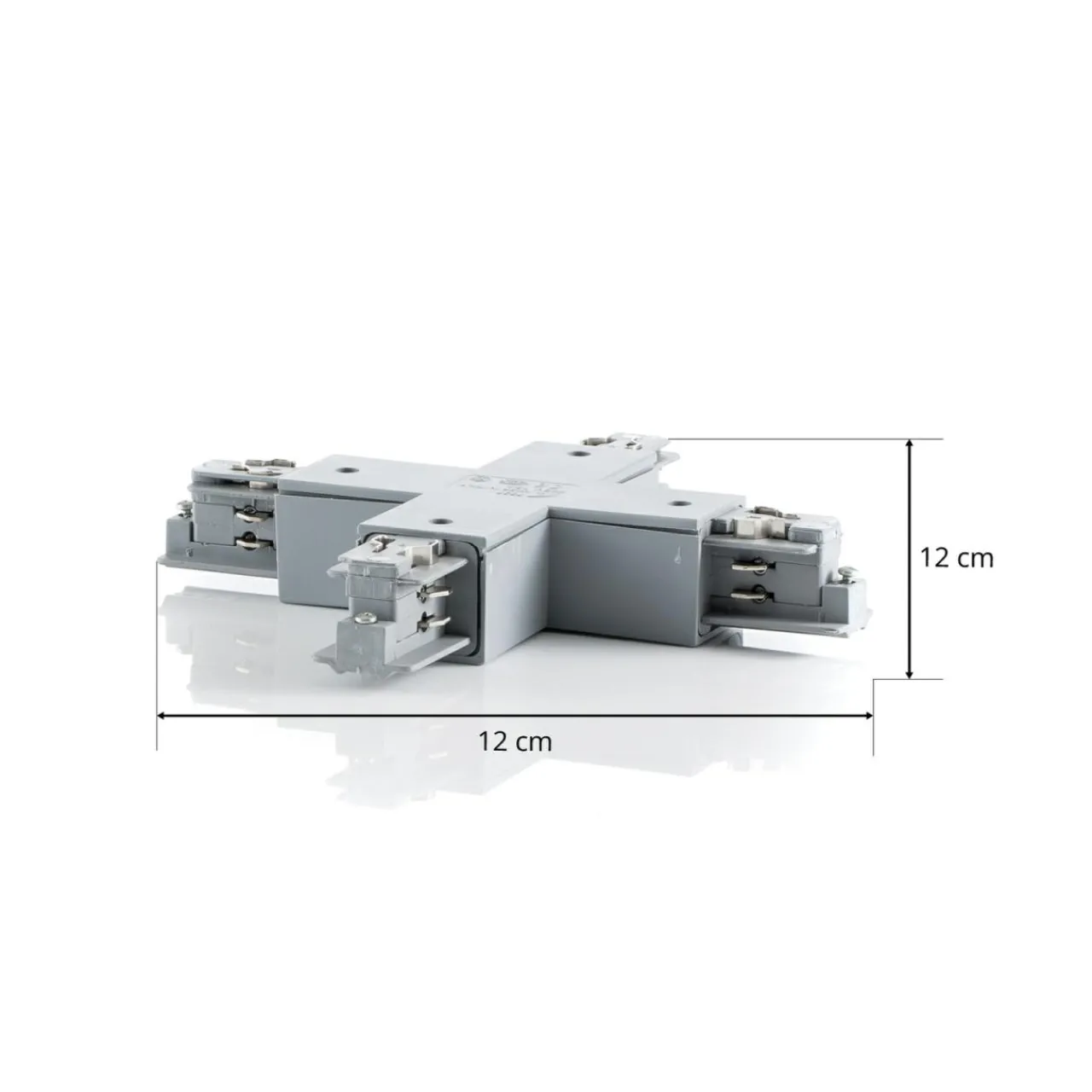 ivela_connecteur_x_systme_triphas_lkm_argent_0.webp Best connecteur X système triphasé LKM, argenté Éclairage De Magasins