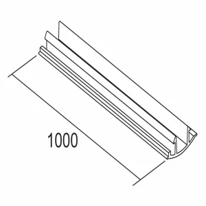 Hot couvercle pour rail 1 m, triphasé, blanc Éclairage De Magasins