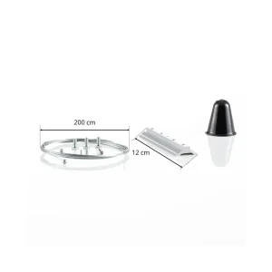 Fashion suspension câble 2 m avec plaque, noire Éclairage De Magasins