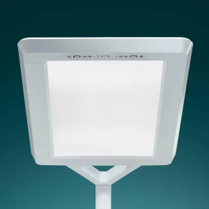 Clearance Lampadaire LED Yara.single CCT, BT, PIR, argenté Éclairage De Bureau