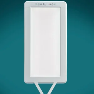 Clearance Lampadaire LED Yara.single CCT, BT, PIR, argenté Éclairage De Bureau