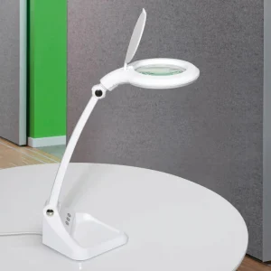 Fashion Lampe à loupe LED iris, intensité variable, blanc Éclairage Technique