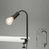Hot Lampe à pince Krampo Retro, bras flexible, noire Éclairage De Bureau