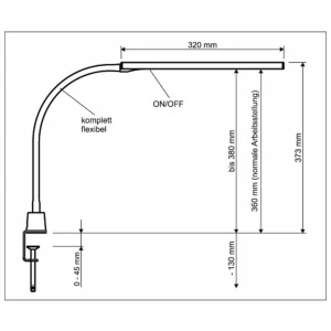 Discount Lampe à pince LED pirro, blanc, intensité lumineuse variable Éclairage De Bureau