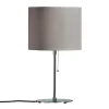 New Lampe à poser avec abat-jour en lin gris Éclairage De Bureau