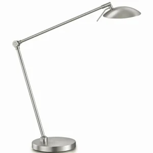 Best Lampe à poser LED Beatrice dimmable, nickel mat Éclairage De Bureau