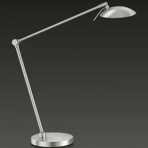 Best Lampe à poser LED Beatrice dimmable, nickel mat Éclairage De Bureau