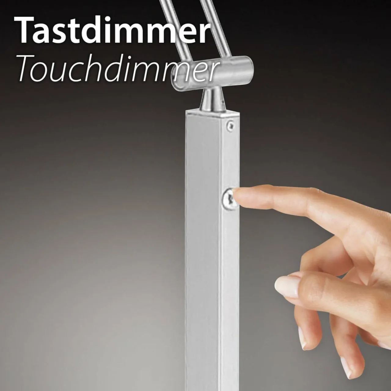 lampe__poser_led_dawda_dimmable_acier_4.webp Best Lampe à poser LED Dawda, dimmable, acier Éclairage De Bureau