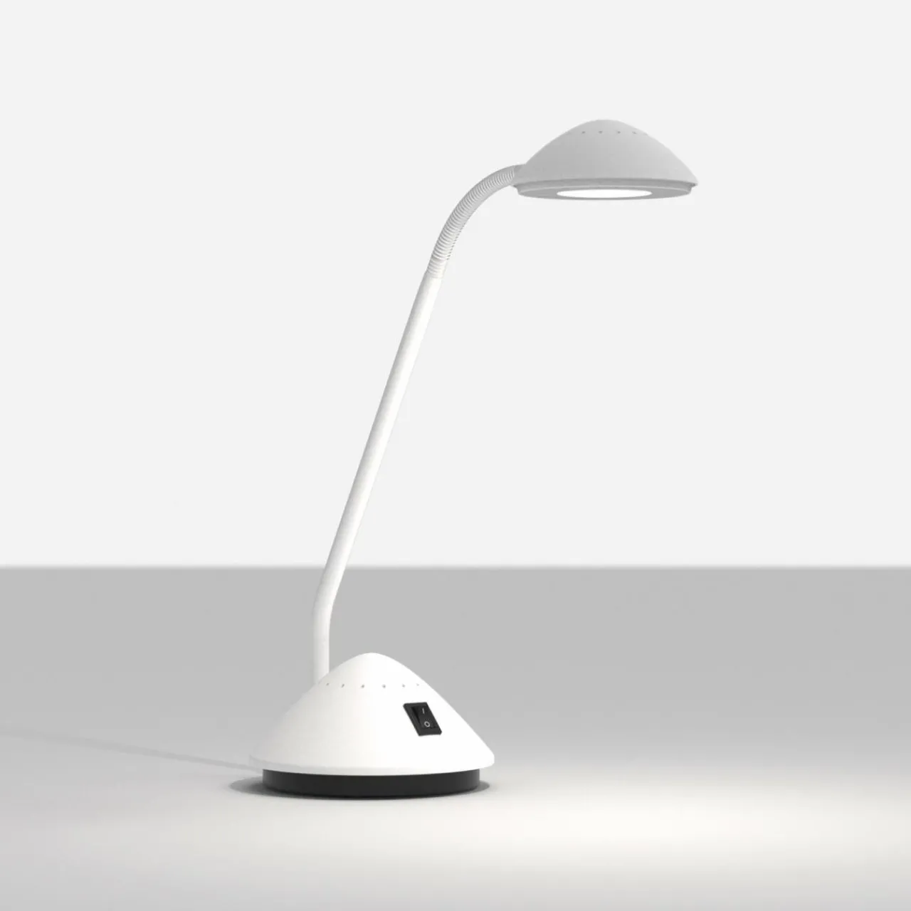 lampe__poser_led_maularc__bras_flexible_blanche_1.webp Cheap Lampe à poser LED arc à bras flexible, blanche Éclairage De Bureau