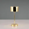 Flash Sale Lampe à poser LED rechargeable Jeff, laiton, hauteur 30 cm, métal Éclairage De Bureau