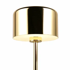 Flash Sale Lampe à poser LED rechargeable Jeff, laiton, hauteur 30 cm, métal Éclairage De Bureau