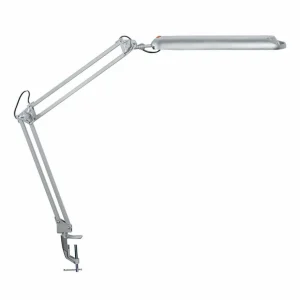 Cheap Lampe de table LED Atlantic m. Pied à pince argent Éclairage De Bureau