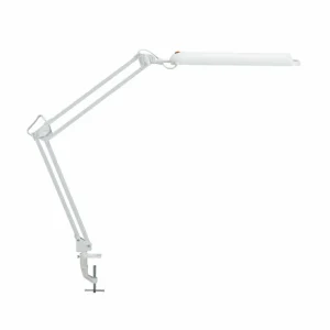 Cheap Lampe de table LED Atlantic m. Pied à pince blanc Éclairage De Bureau
