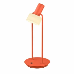 Best Sale Lampe de table LED Banji, orange, hauteur 37 cm, variateur tactile Éclairage De Bureau