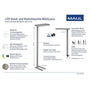 Discount Lampe de table LED juvis, noir, pied à pince Éclairage De Bureau