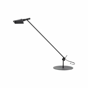 Outlet Lampe de table LED Tema, réglable, noire Éclairage De Bureau