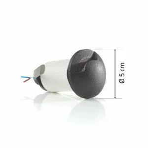 Store Lampe encastrable Teresa 1L noire/givrée 3 000 K Éclairage Extérieur Professionnel