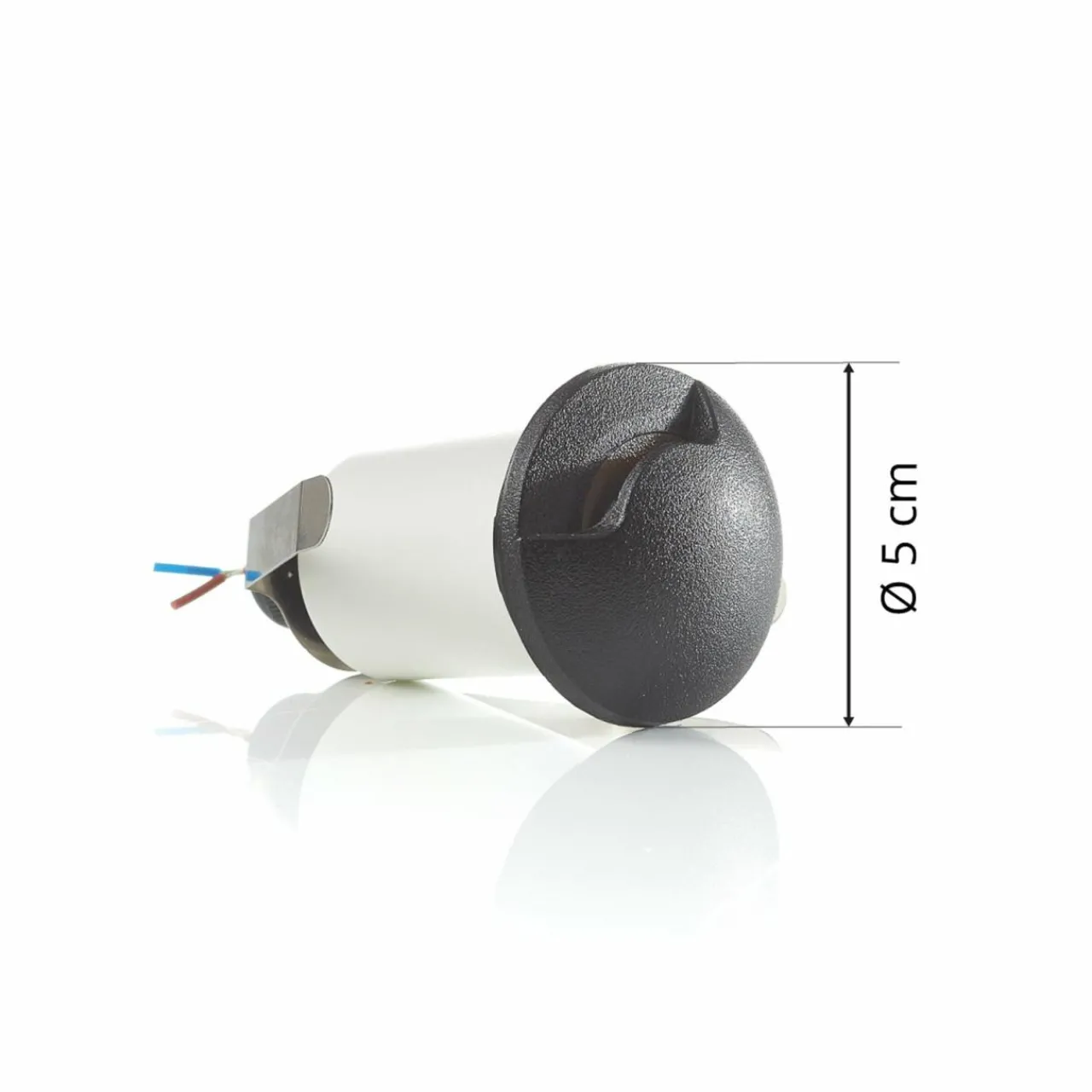 lampe_encastrable_teresa_l_noiregivre_k_5.webp Store Lampe encastrable Teresa 1L noire/givrée 3 000 K Éclairage Extérieur Professionnel