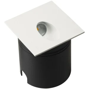 Store Lampe encastrée LED Aspen IP65, angulaire, blanche Éclairage Extérieur Professionnel