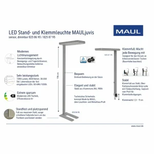 Discount Lampe sur pied LED juvis, noir, pied de support Éclairage De Bureau