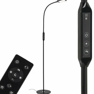 Cheap Lampe sur pied LED Office Remote, noir, intensité variable, CCT Éclairage De Bureau