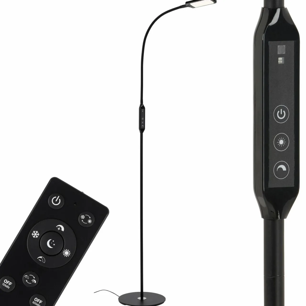 lampe_sur_pied_led_office_remote_noir_intensit_variable_cct_1.webp Cheap Lampe sur pied LED Office Remote, noir, intensité variable, CCT Éclairage De Bureau