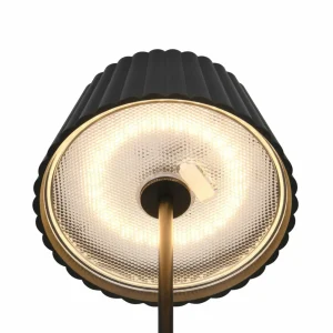 Store Lampe sur pied LED rechargeable Suarez, noir, hauteur 123 cm, métal Éclairage Extérieur Professionnel