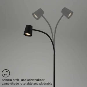 Cheap Lampe sur pied Skriva, réglable, GU10, noir Éclairage De Bureau